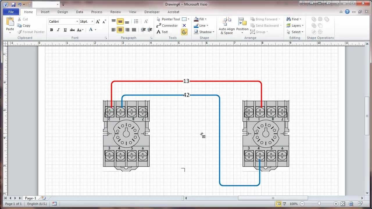 Visio 2010 Connectors and Connection Points Tutorial Wiring Diagrams
