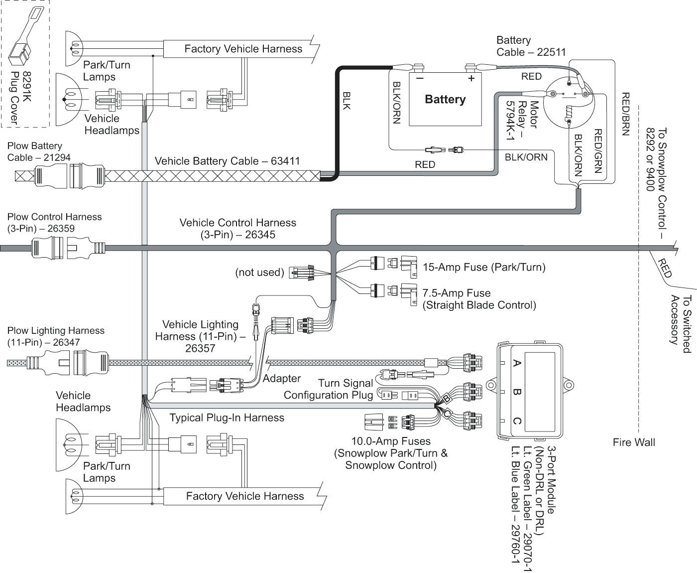 Arctic Snow Plow Wiring Diagram Harness Org And Installation