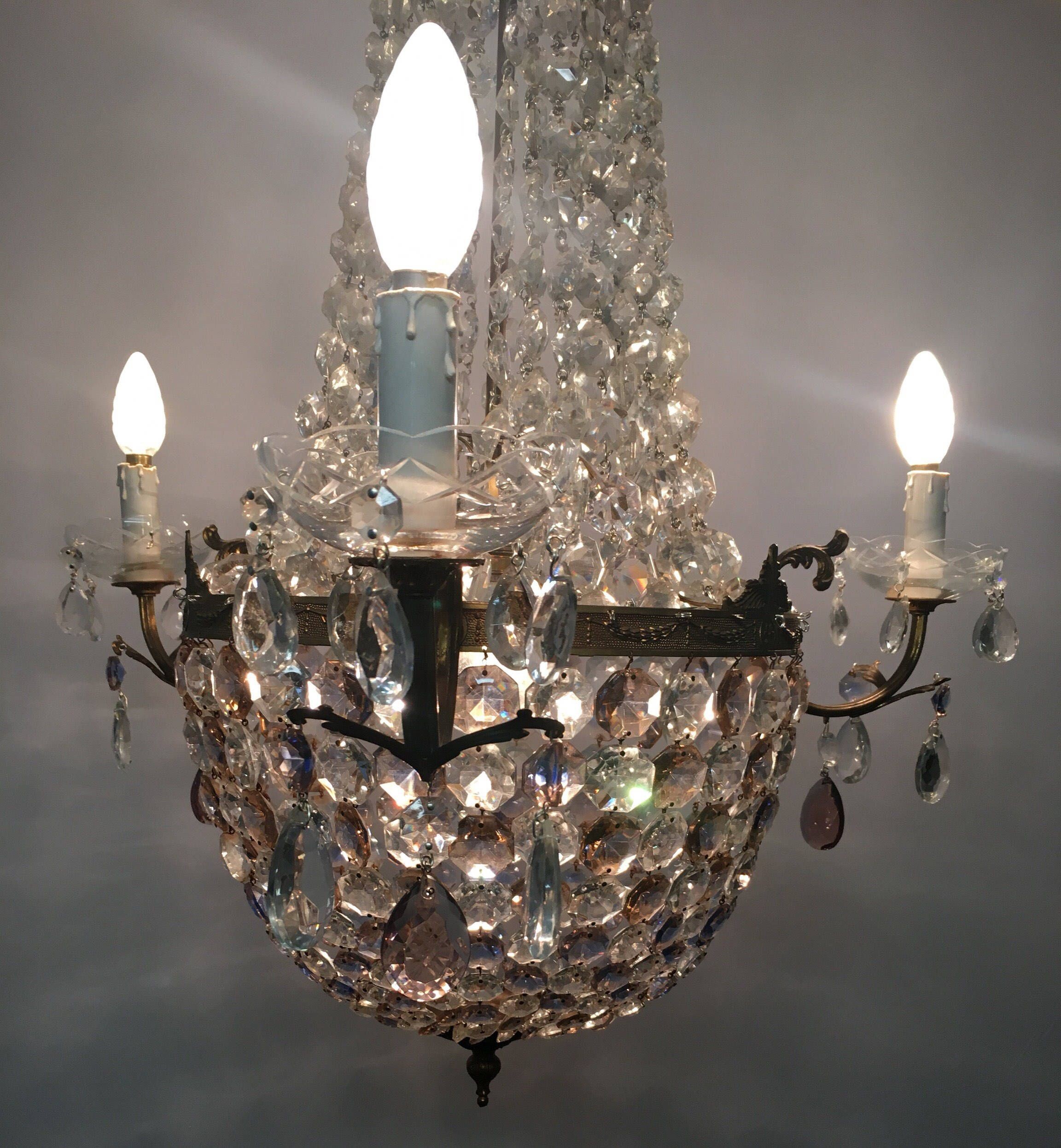 Murano Chandelier Crystal Chandelier Empire Chandelier Vintage Crystal Beaded Chandelier Wiring p USA Free Shipping USA