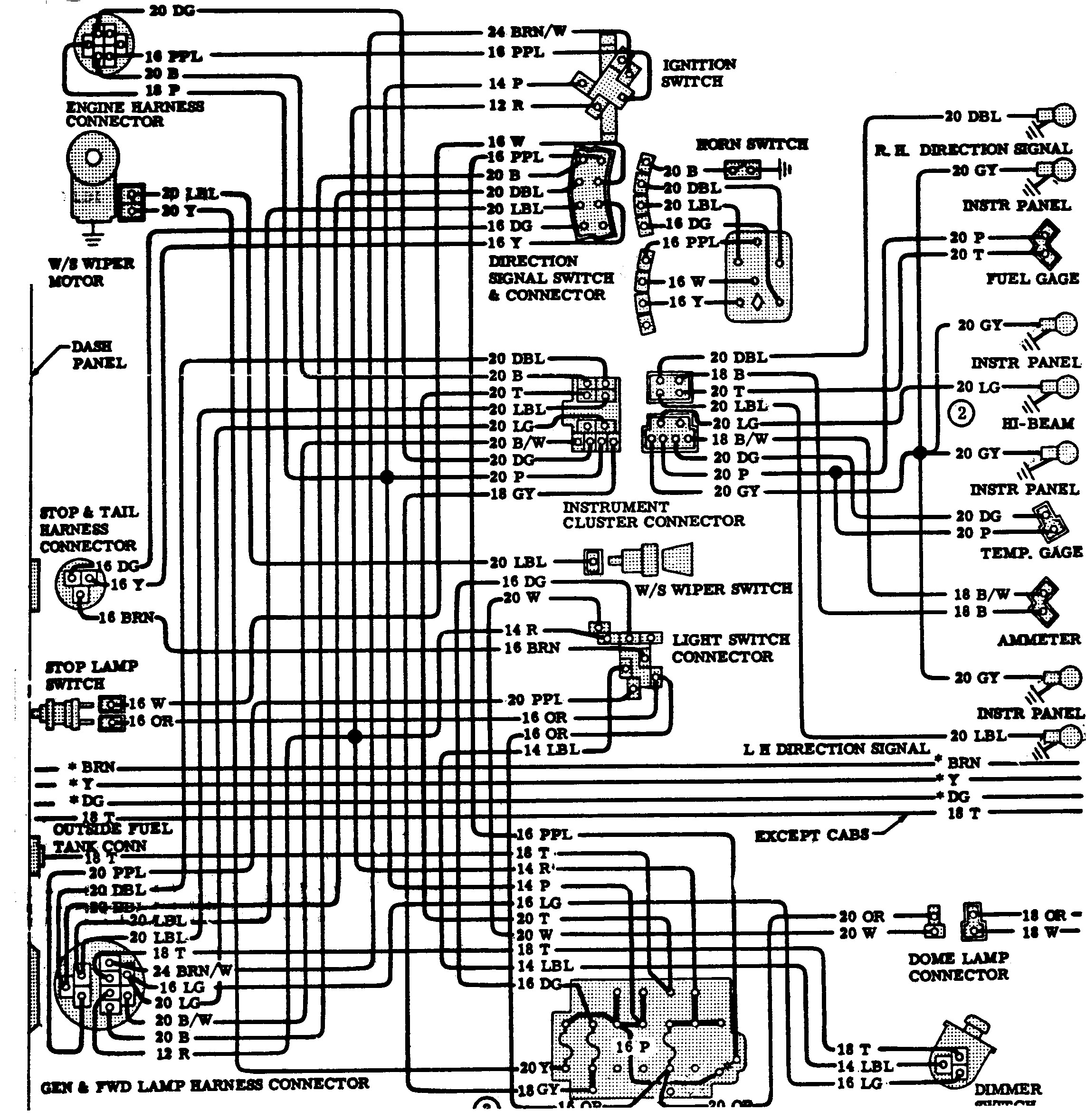 1974 Chevy Truck Wiring Diagram
