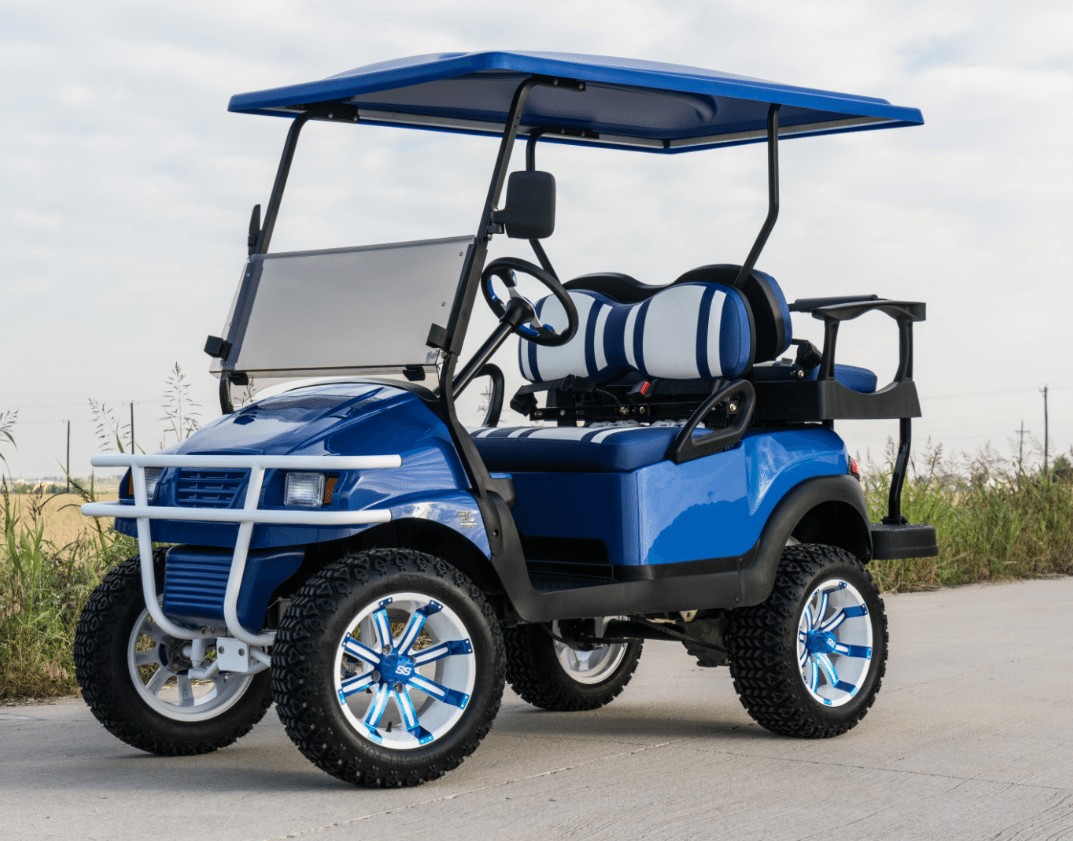 Midnight Blue Golf Cart