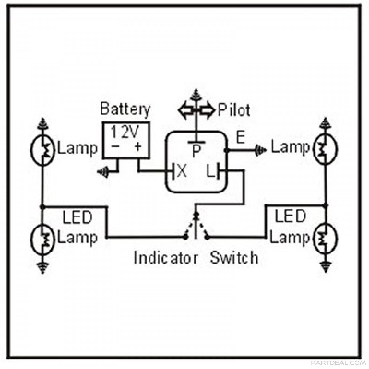 1 With 2 Pin Flasher Relay Wiring Diagram