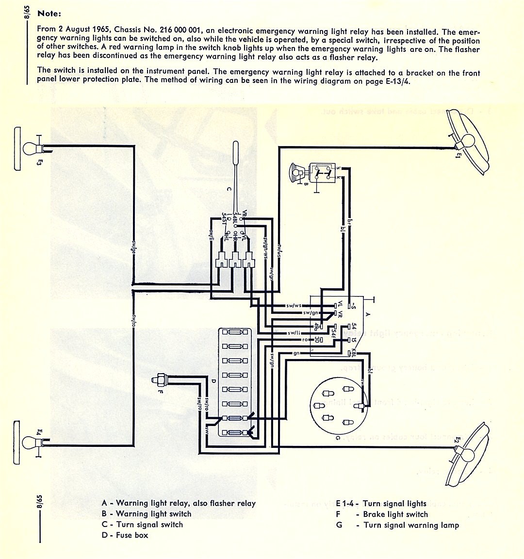 Thesamba Type 2 Wiring Diagrams In Turn Signal Relay Diagram Pin Flasher
