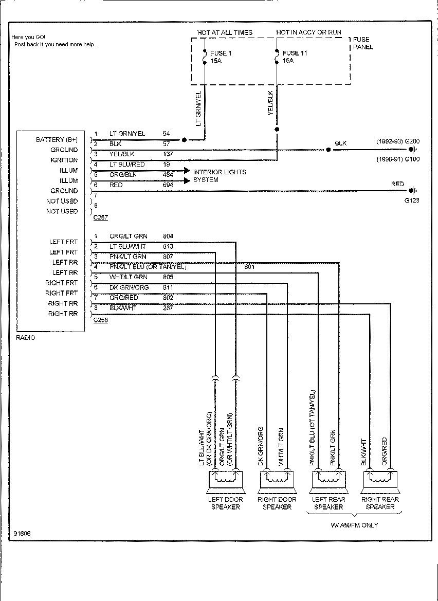92 ford explorer radio wiring diagram wellread me 1991 ford explorer radio 1991 ford explorer 4x4