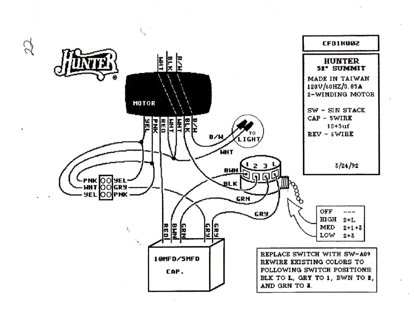 Wiring Diagram For Ceiling Fan Switch New Hunter Ceiling Fan Speed Switch Wiring Diagram