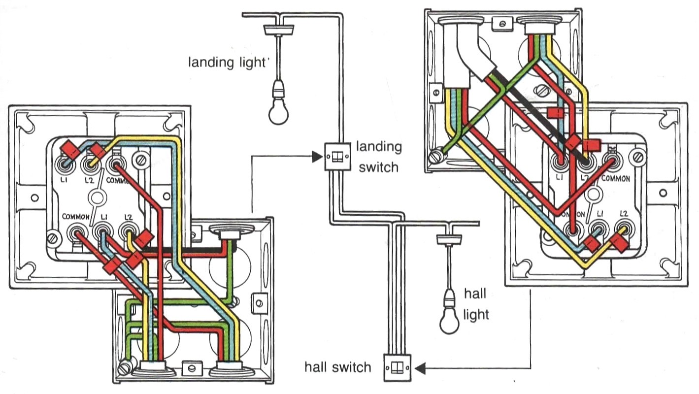 2 Way Switch Wiring Diagram Light And Two For Lights Webtor Me In
