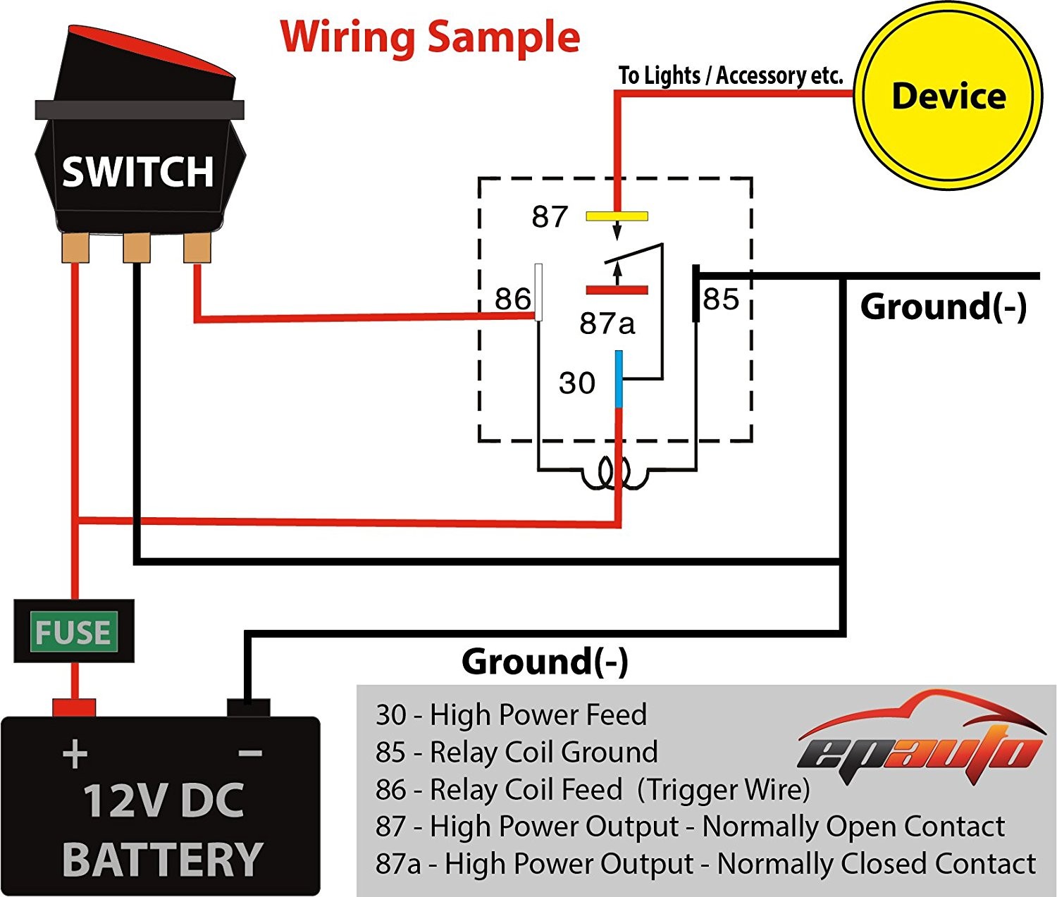 12V 30 Amp Relay Wiring Diagram Fitfathers Me Noticeable