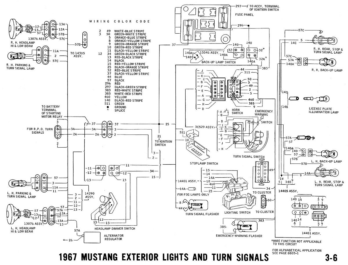 1967 Mustang Wiring And Vacuum Diagrams Average Joe Restoration Mesmerizing Alternator Diagram