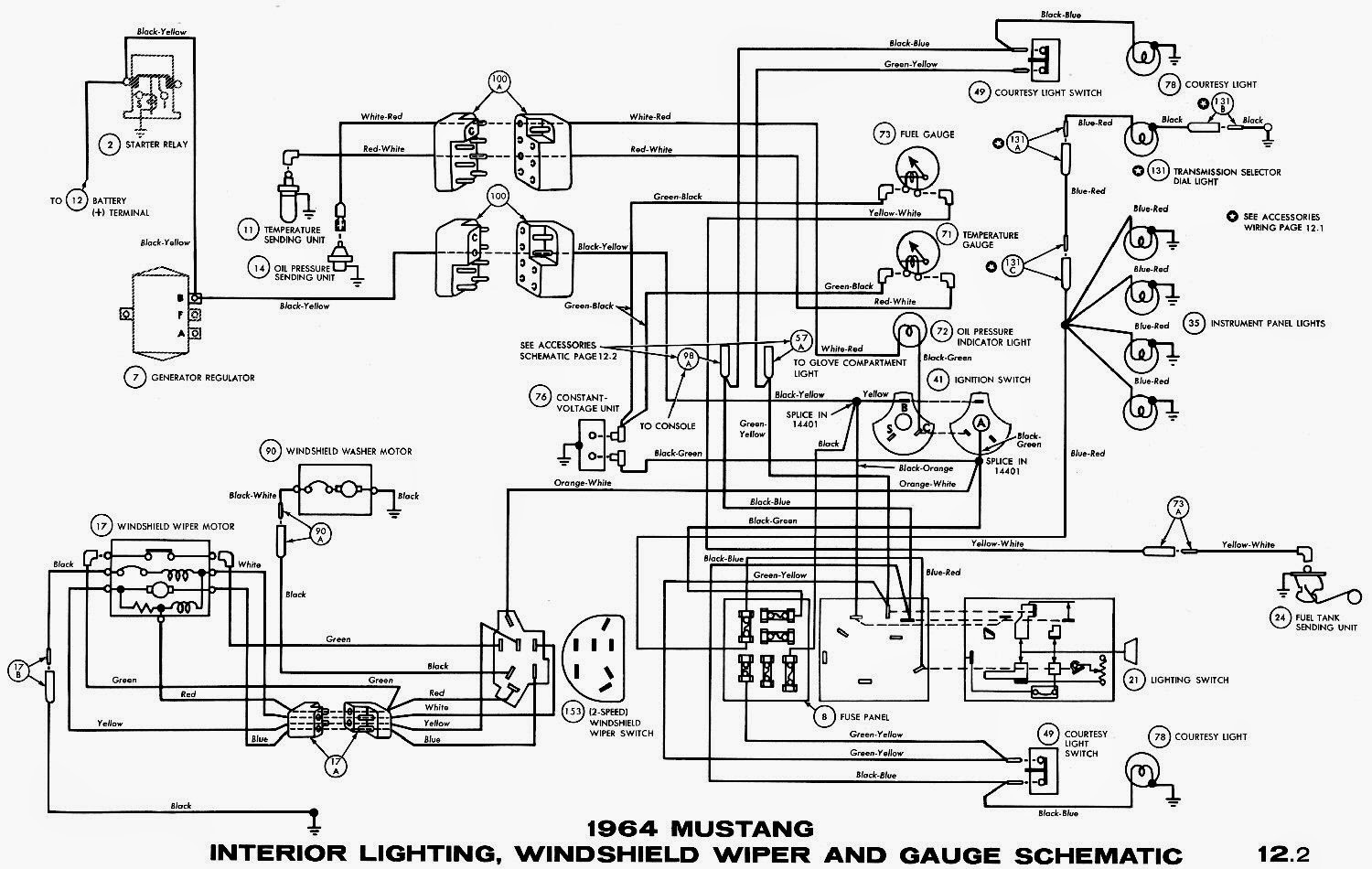 1964 Mustang Wiring Diagrams Schematic Best Diagram