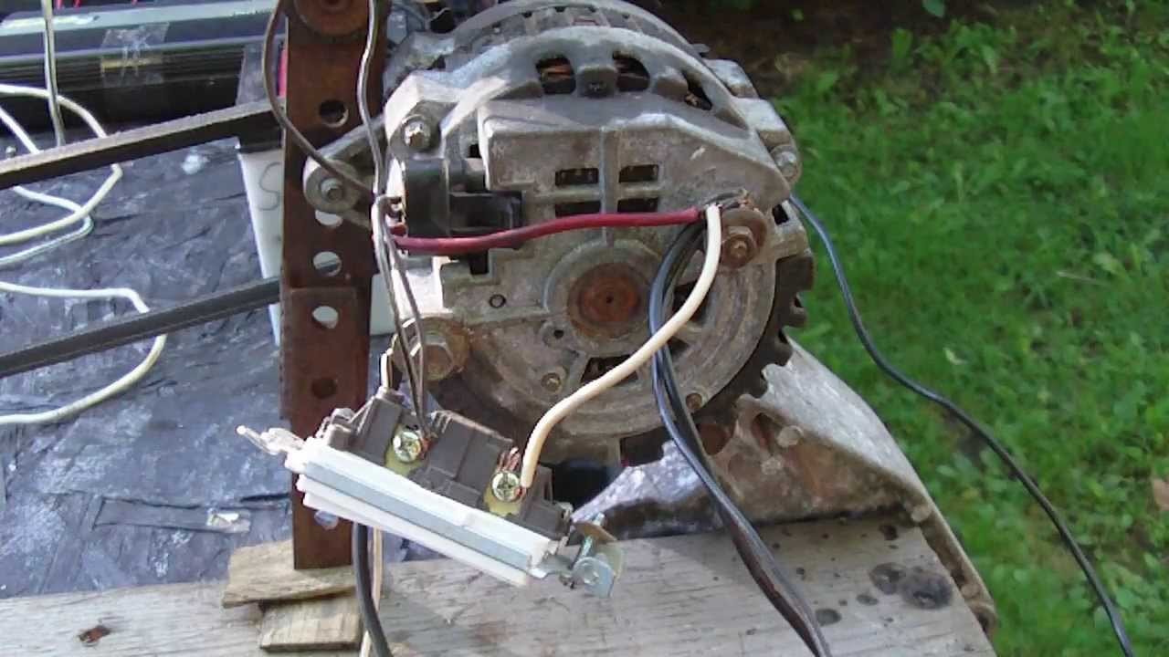 Alternator DEMO Wiring connection to Battery Capacitors Inverter Modification