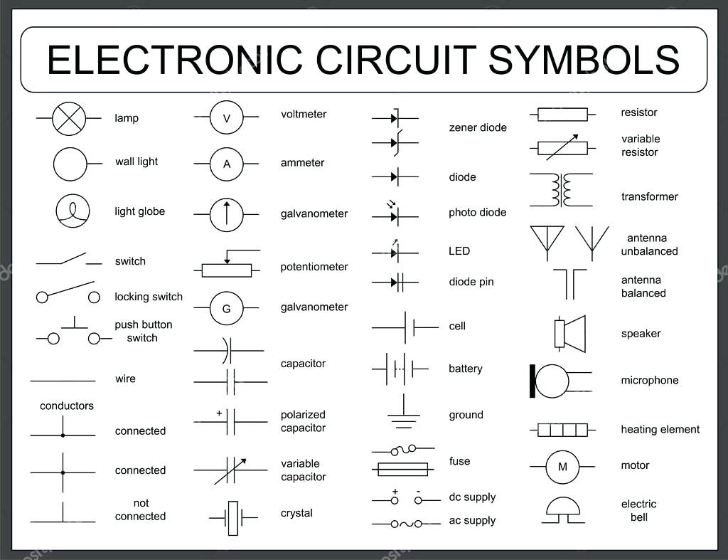 Full Size of Auto Air Conditioning Wiring Diagram Pdf Automotive Symbols Stock Illustration Set Electronic
