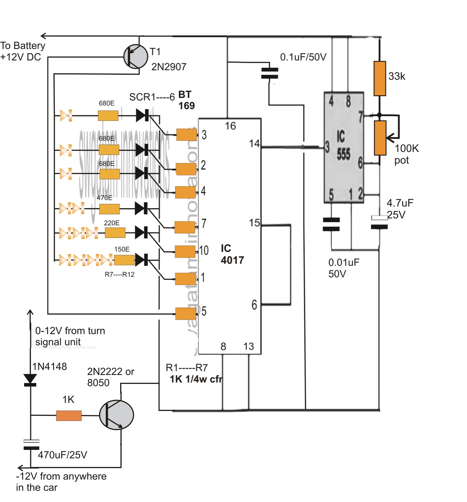 Pin Flasher Relay Wiring Diagram Juanribon Led Sequential Bar Graph Brake Light Turn industrial