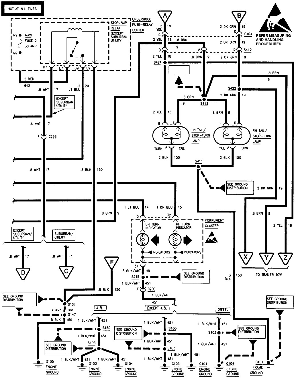 Brake Light Wiring 3 Wire Turn Signal Img 1955 Ford Within Diagram