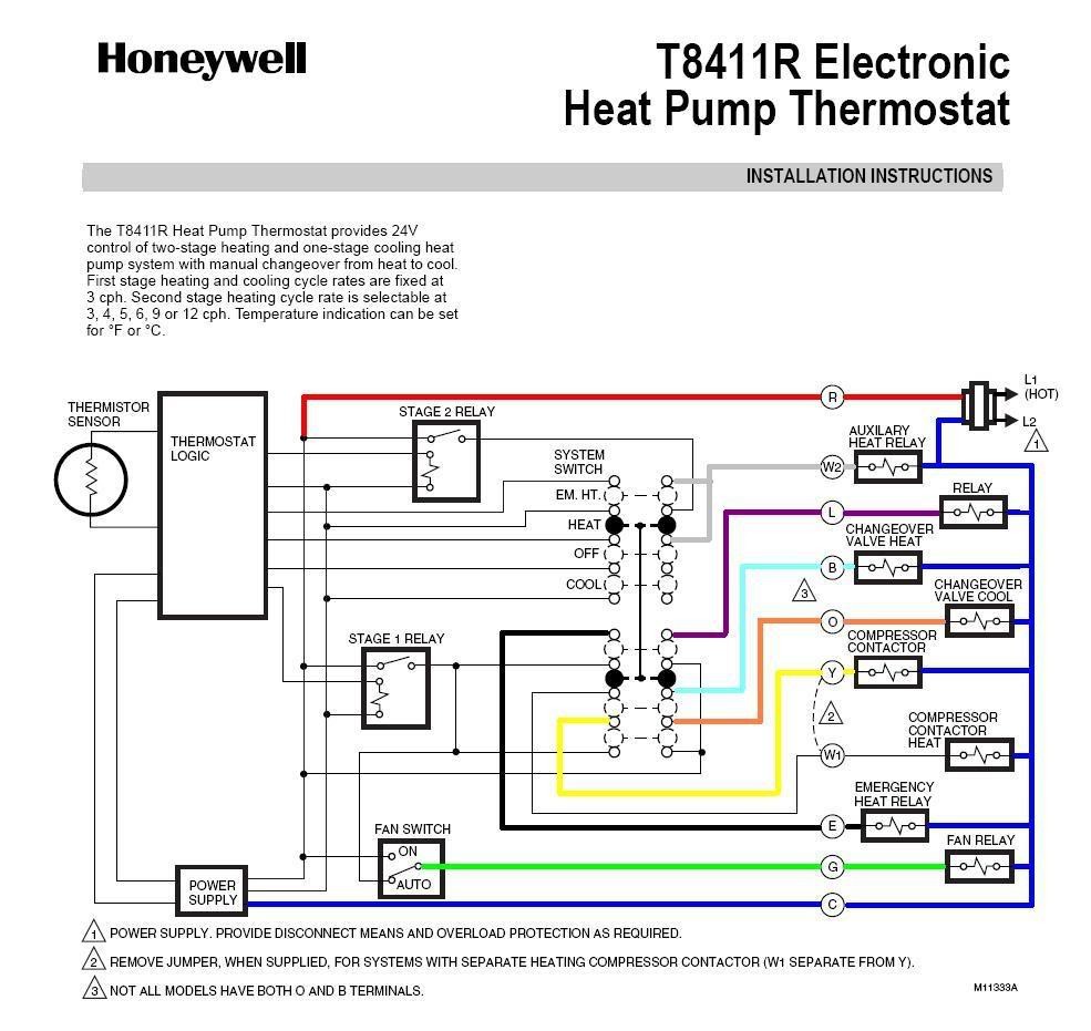 Honeywell Heat Pump Thermostat Wiring Diagram Fitfathers Me Remarkable A
