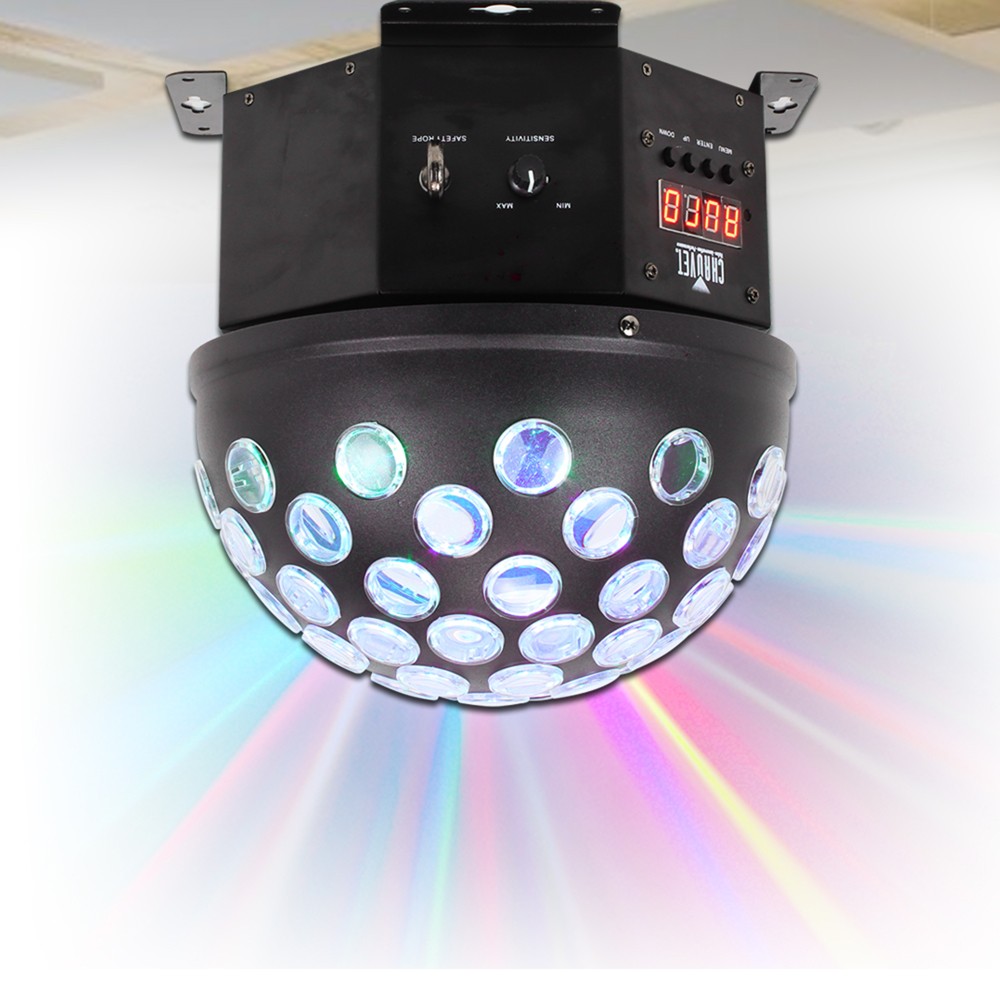 Chauvet DJ Hemisphere 5 1 LED DMX Multi Colored Disco Light Effect Mirror Ball