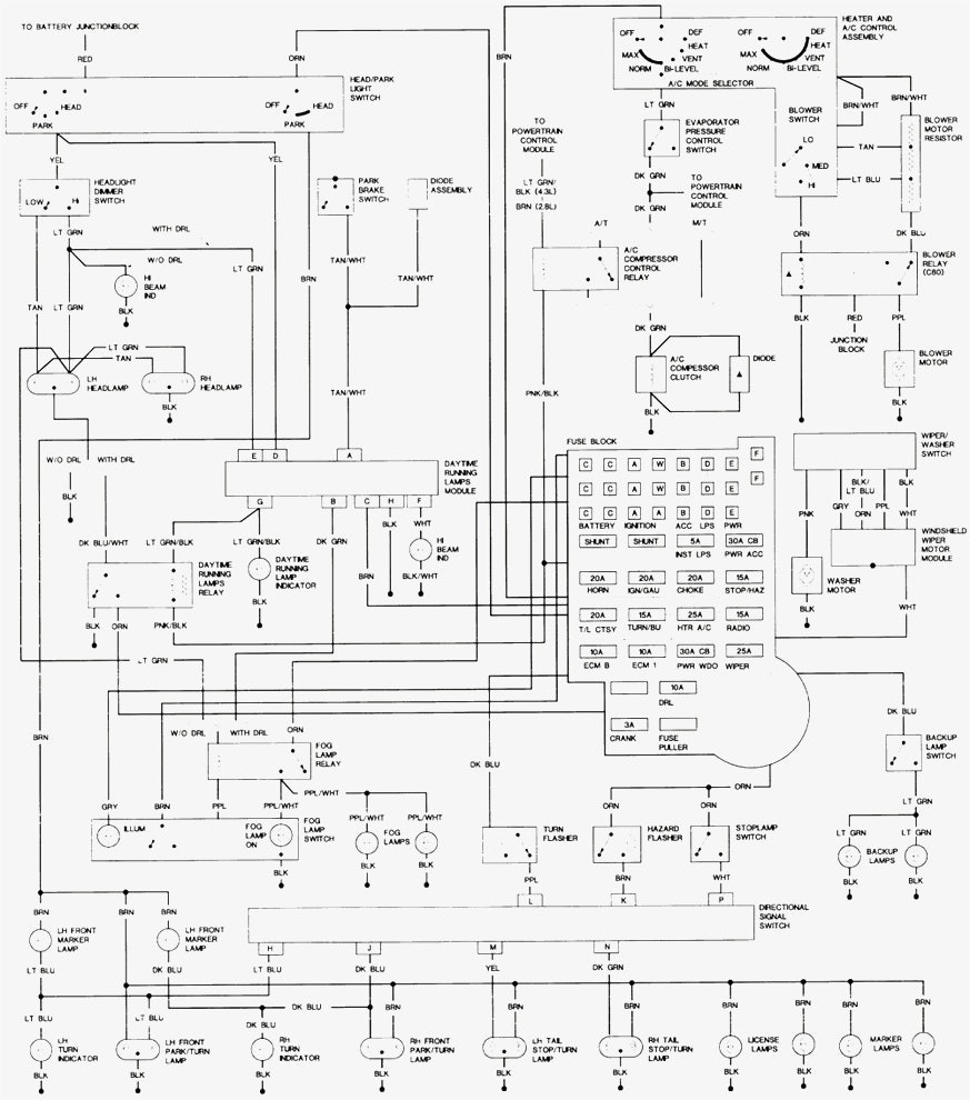 Wiring Diagram For Chevy S10 Wiring Diagram 1996 Chevy S10 Pick Up Hawke Dump Trailer