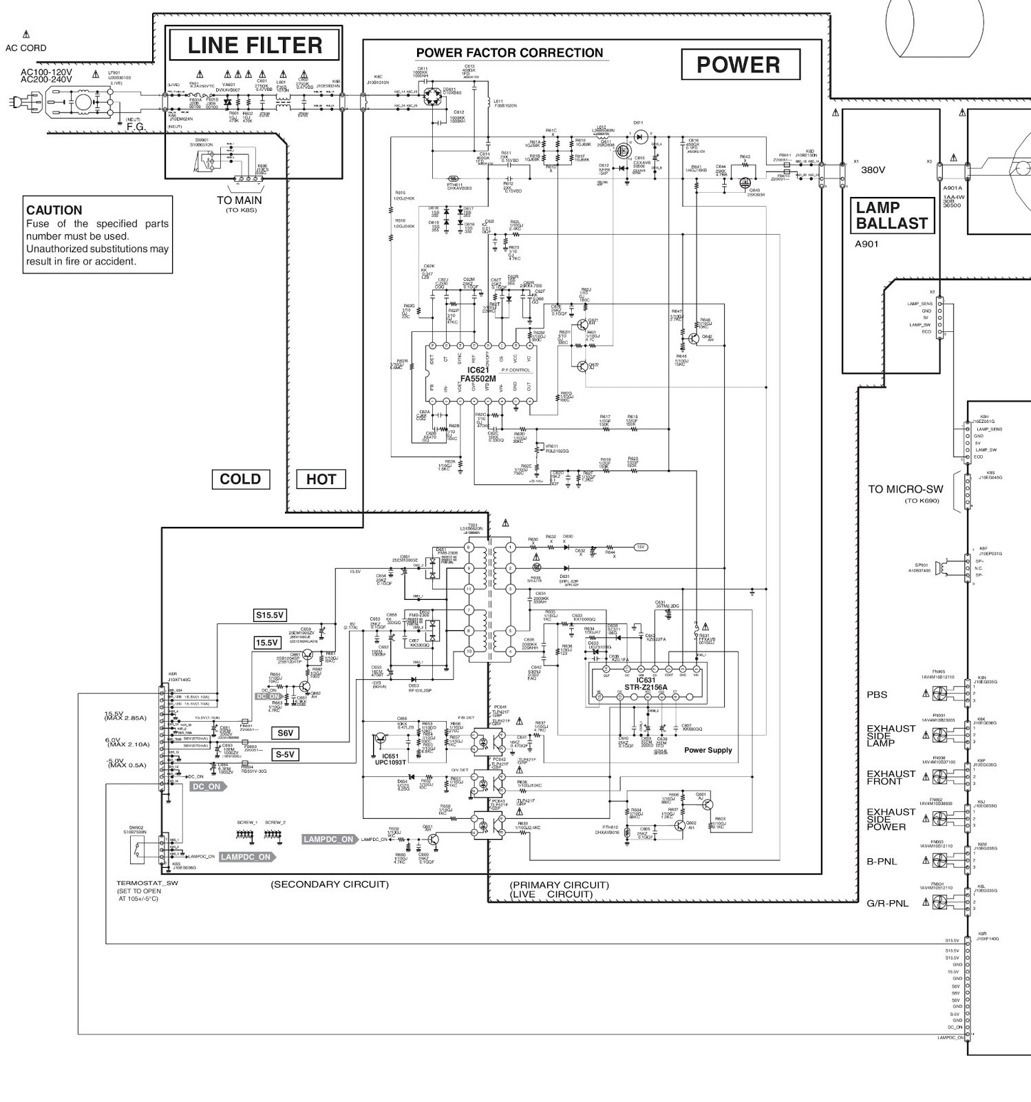 Sanyo Plc Xu87 Projector Power Supply Schematic Diagram Image To Enlarge electrical installation