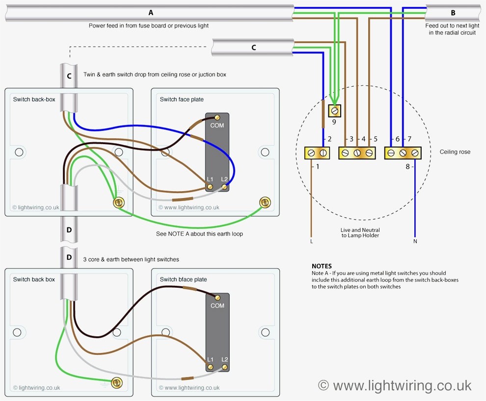 Great Light And Switch Wiring Diagram How To Wire A Beauteous