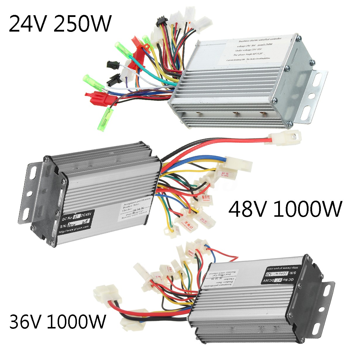 24V 36V 48V 250W 1000W Electric Scooter Speed Controller Motor For Bike Bicycle