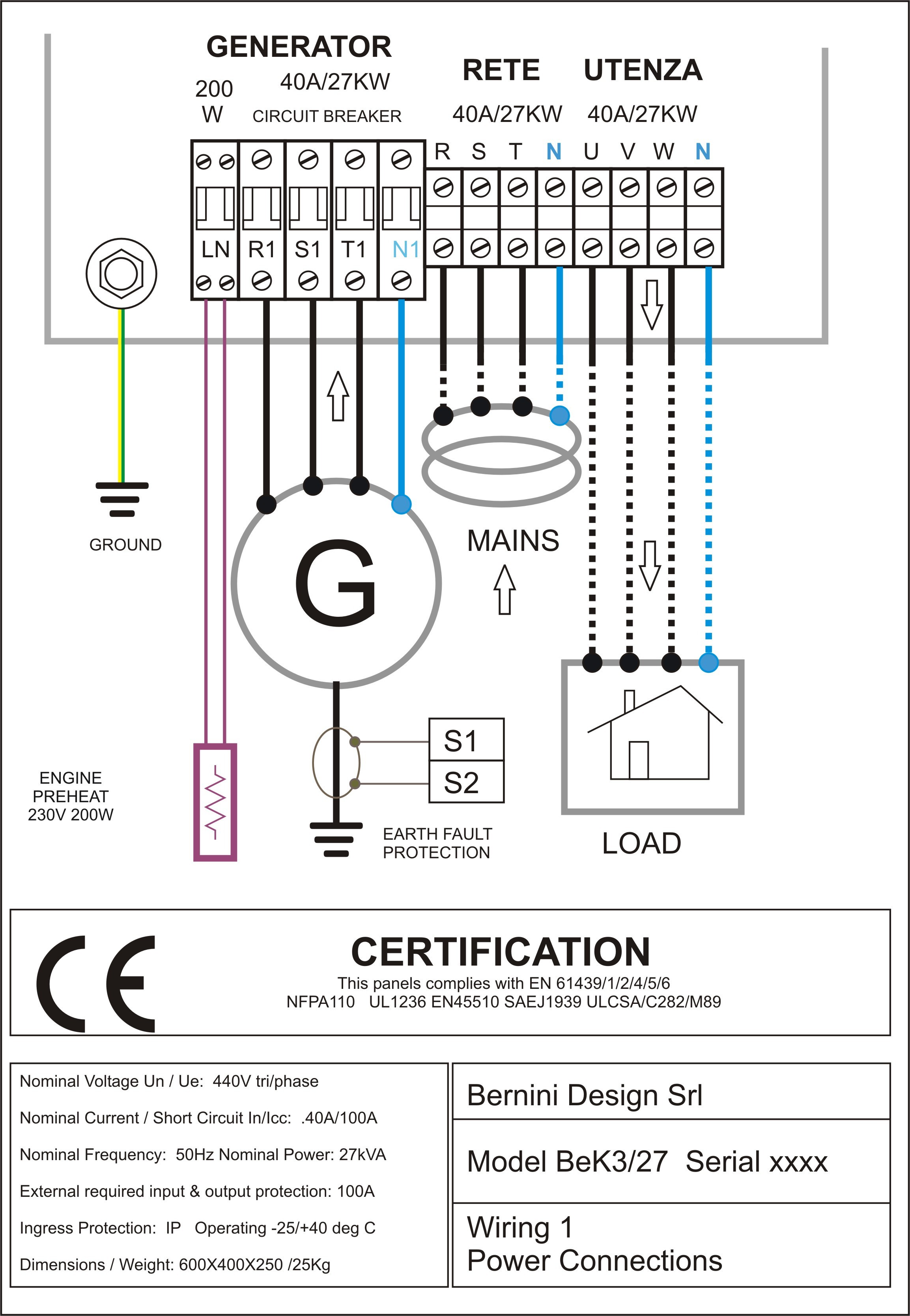 Diagram Generator Best Sel Generator Control Panel Wiring Diagram Ac Connections