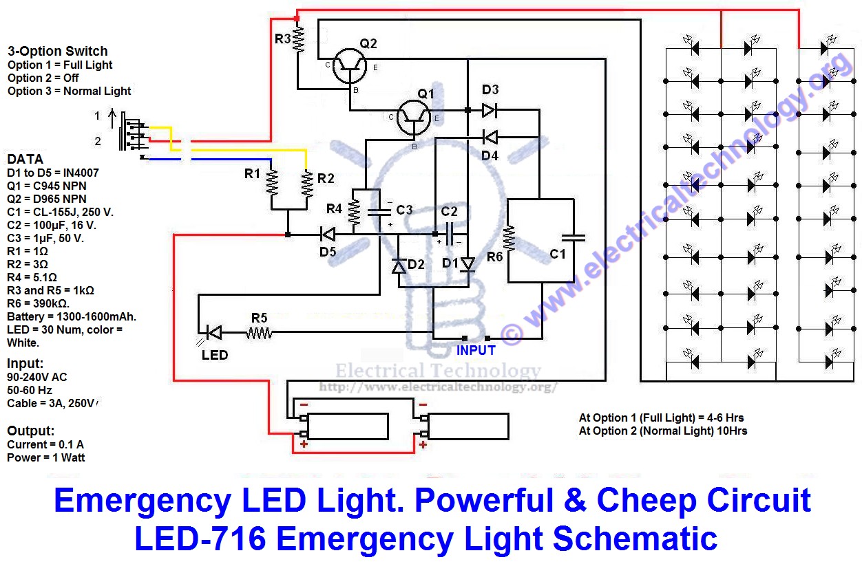 Free Template Emergency Lighting Wiring Diagram