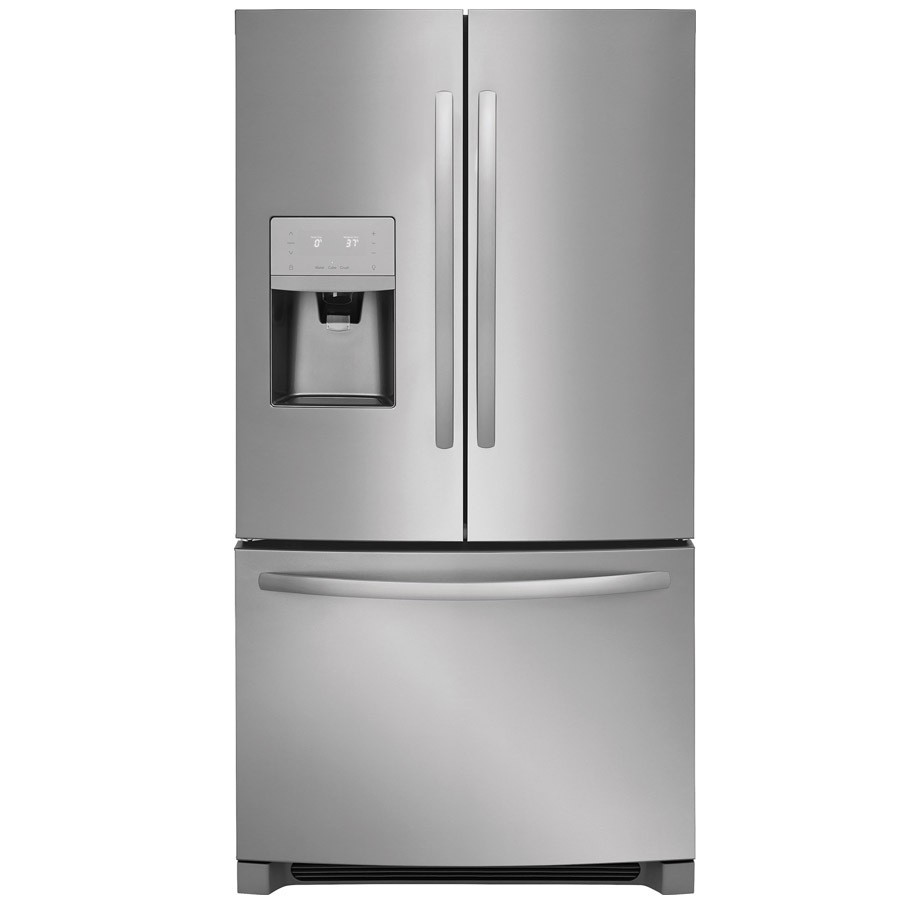 Frigidaire 26 8 cu ft French Door Refrigerator with Ice Maker EasyCare Stainless Steel