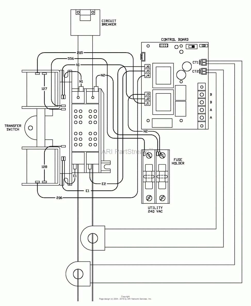 Generac 200 Automatic Transfer Switch Wiring Diagram 9731183 In