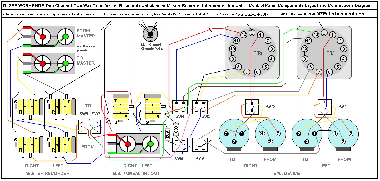 Transformer Balanced Unbalanced Interconnection Unit Wiring Diagram