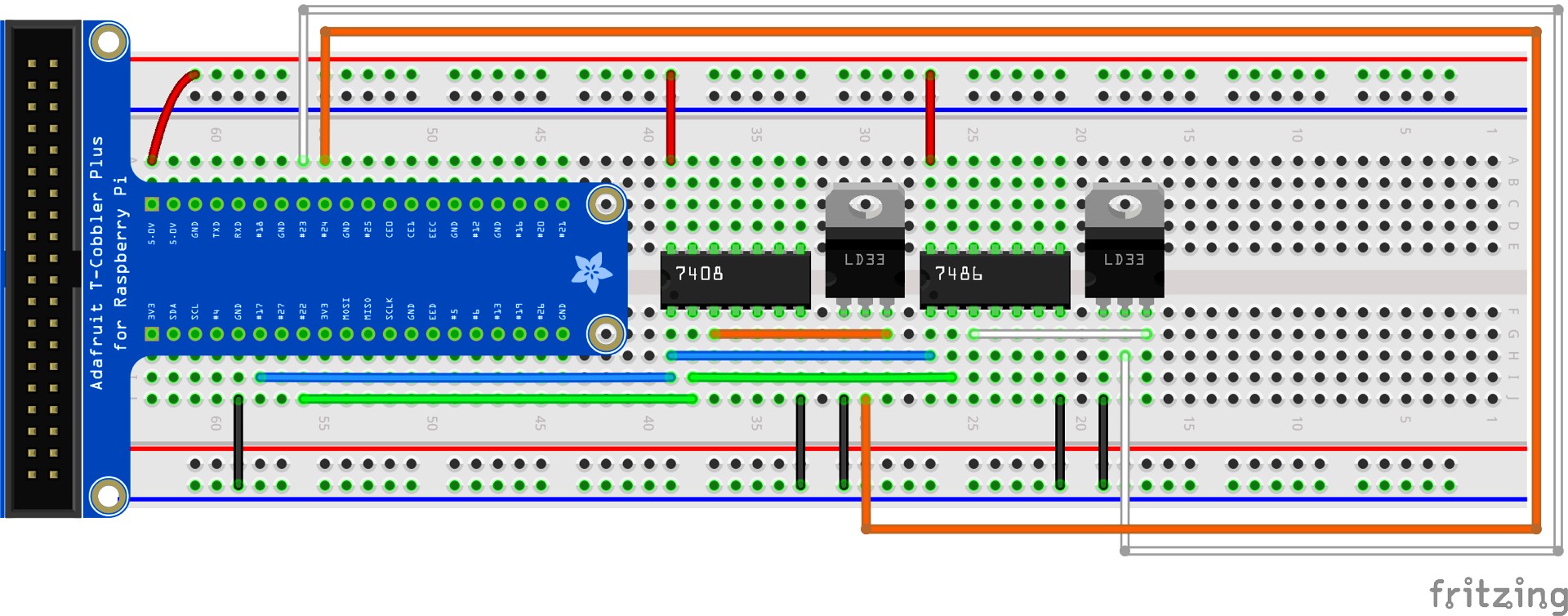Surprising Creating Circuits The Breadboard Rpi Labs Half Adder Circuit Using Transistors Halfadderbbx Full size