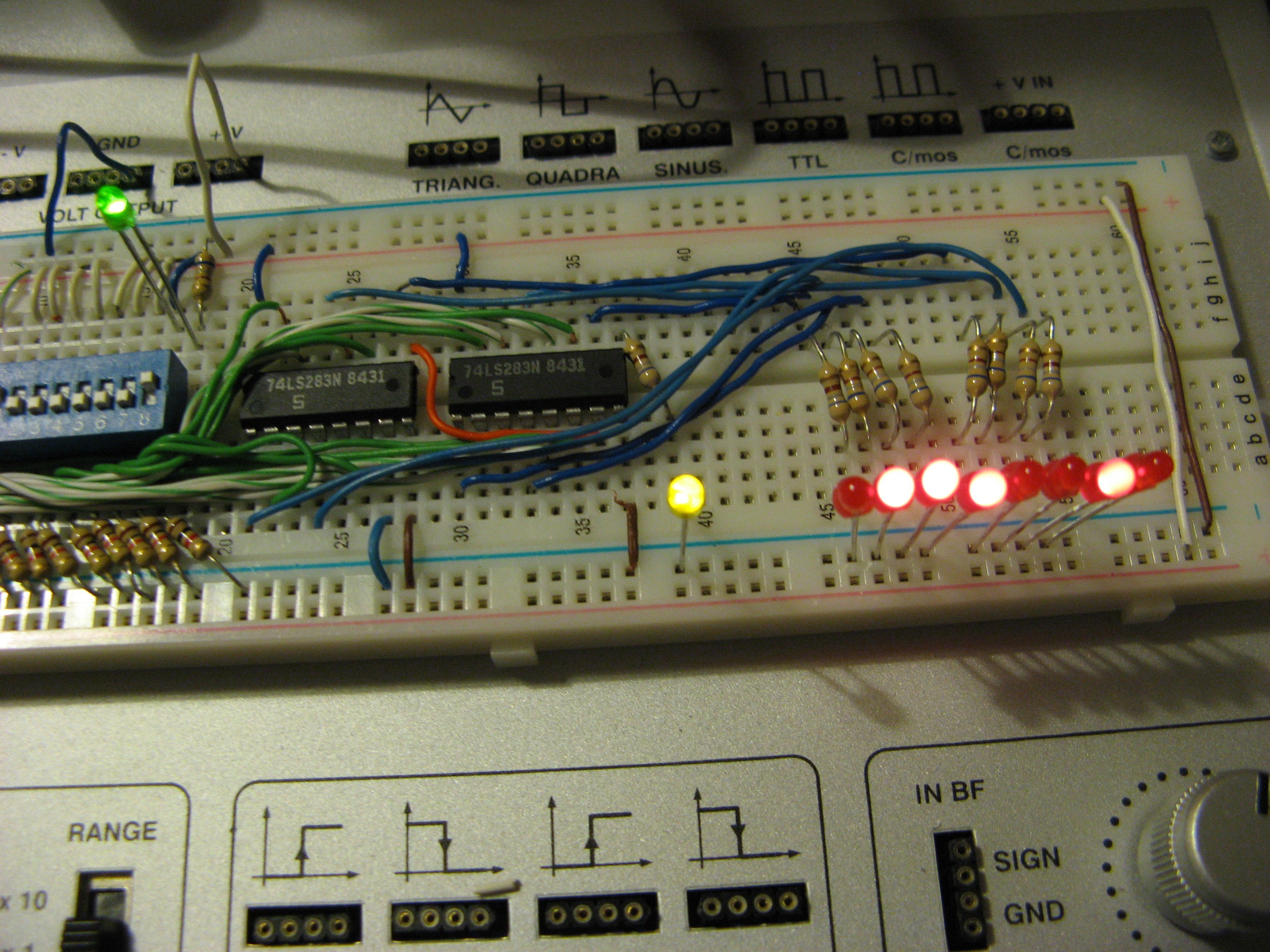 Worklog Di Decided To Build A Small Bit Binary Adder Breadboard After Conducting Research I