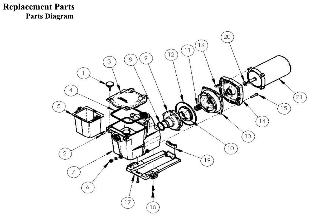 Hayward Pump ReplacementParts WireDiagram V For Aqua Rite Wiring Diagram