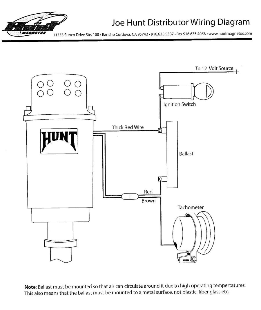 Wiring Diagram For Joe Hunt HEI Distributor Alkydigger Cool
