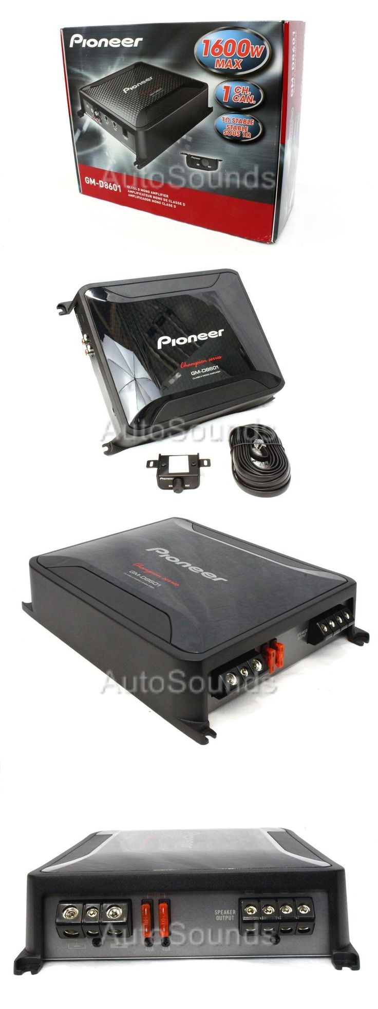 Car Amplifiers New Pioneer Gm Digital Series Gm D8601 1600 Watt Monoblock Class D
