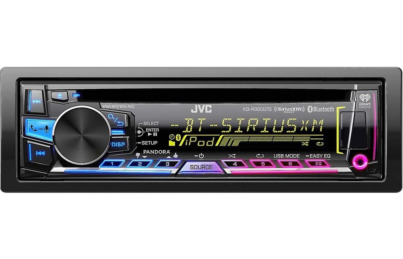 Get Quotations · JVC Single DIN Bluetooth In Dash CD AM FM Receiver With Android &