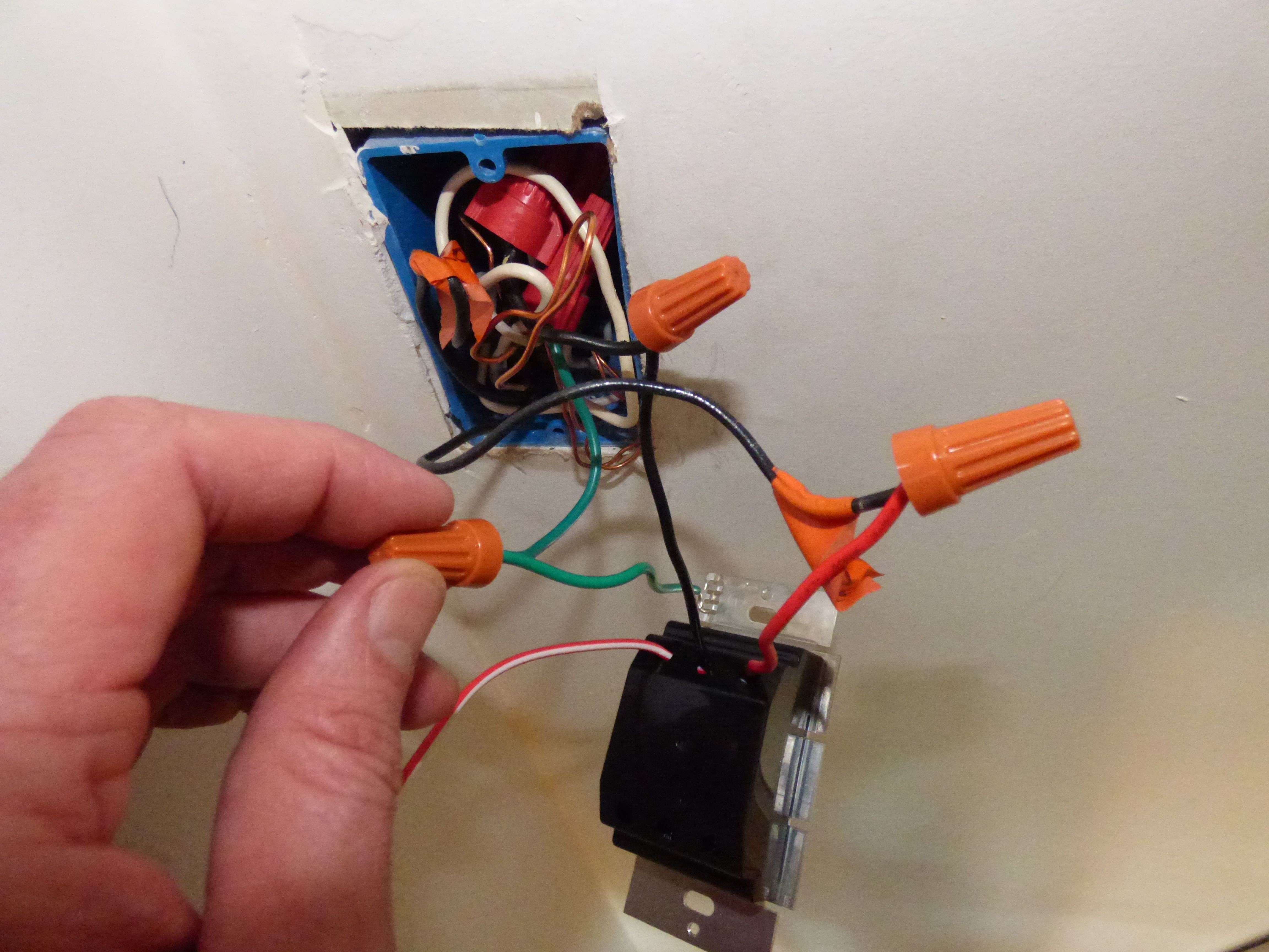 7 Attach Wires to Dimmer 56a49e863df78cf c1f JPG