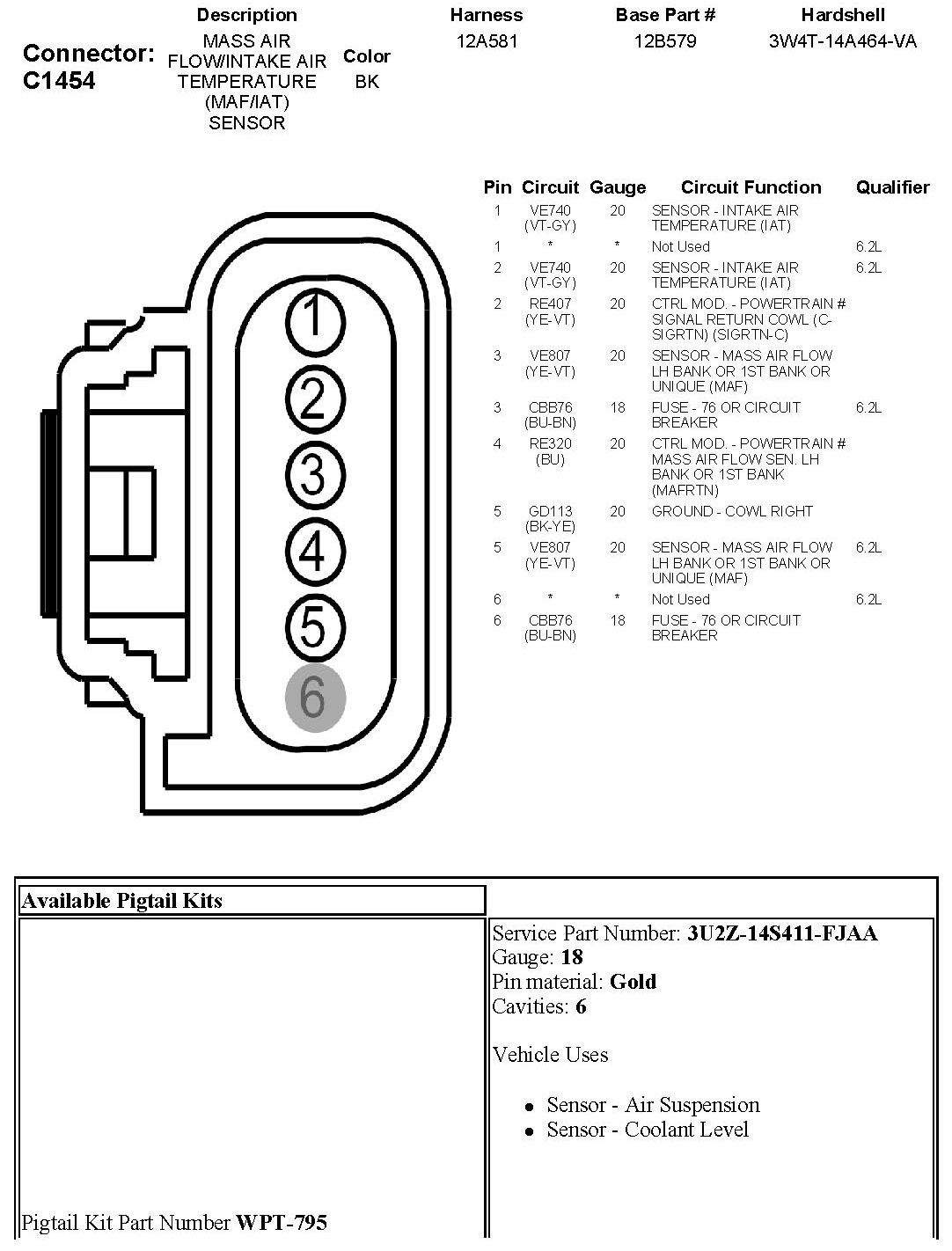 It is going to be pin 1 and 2 at the mass air flow sensor connector Here is a diagram