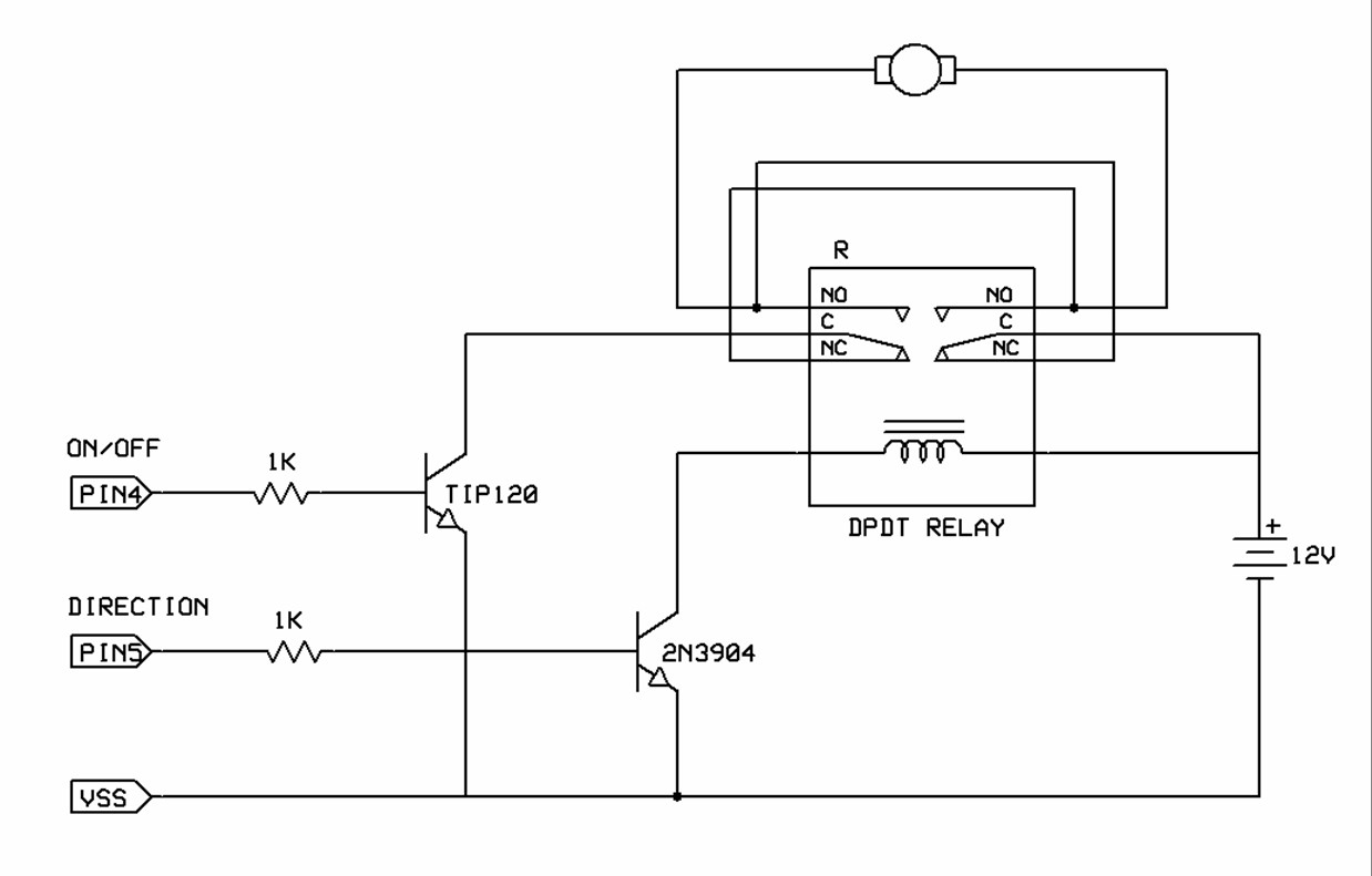 Bidirectional Motor Control Three Relay Stabilizer Circuit Diagram Bi Dir Motor Full Size