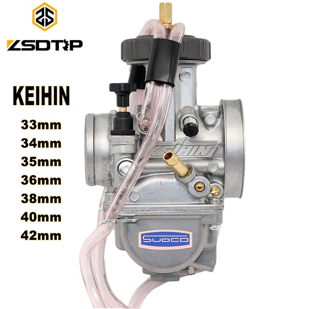 ZSDTRP Motorcycle KEIHIN PWK Carburetor 33 34 35 36 38 40 42mm Racing Parts Scooters Dirt Bike ATV with Power Jet Used 250cc in Carburetor from Automobiles