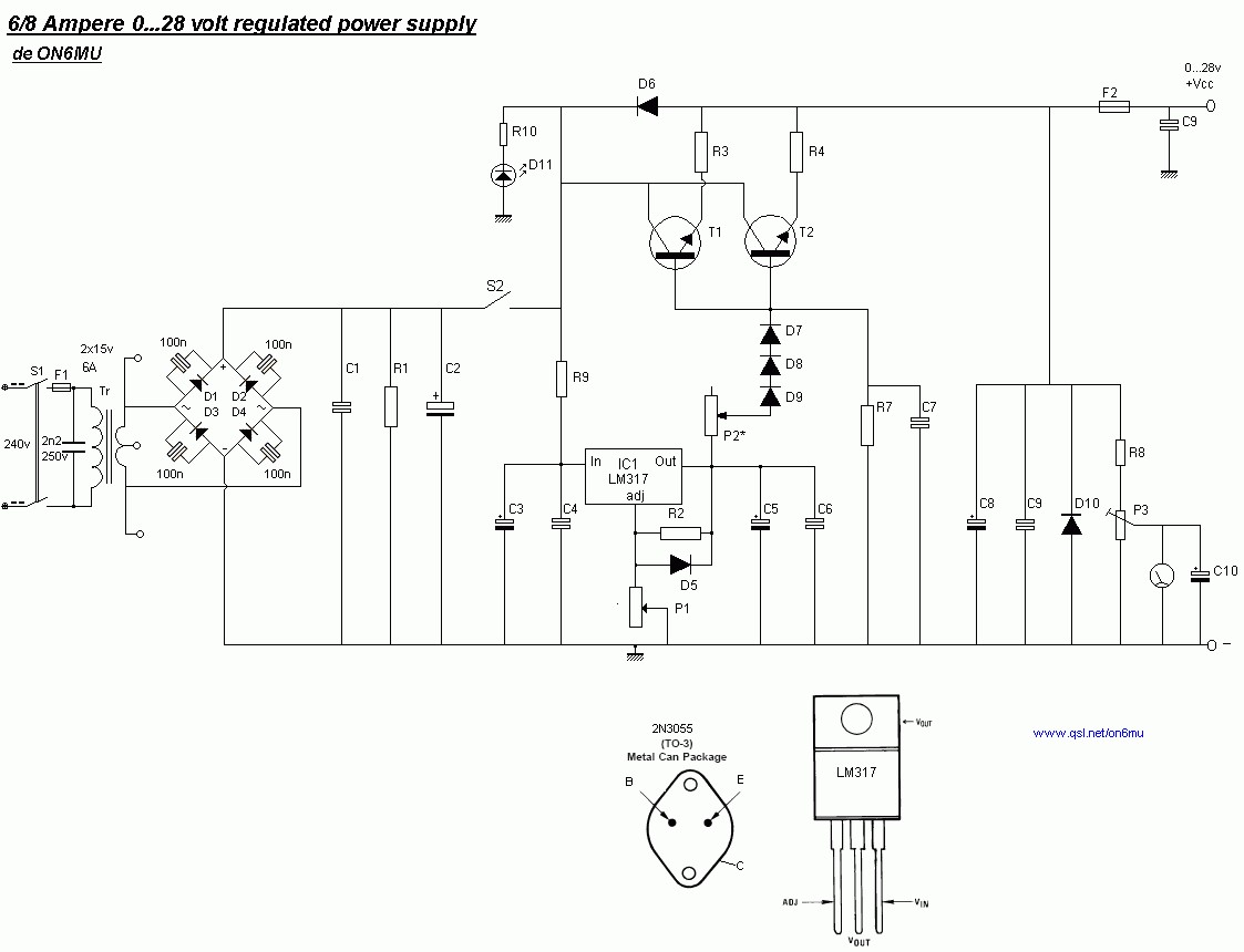 DC Power supply 0 30v 5A Adjustable regulator Eleccircuit