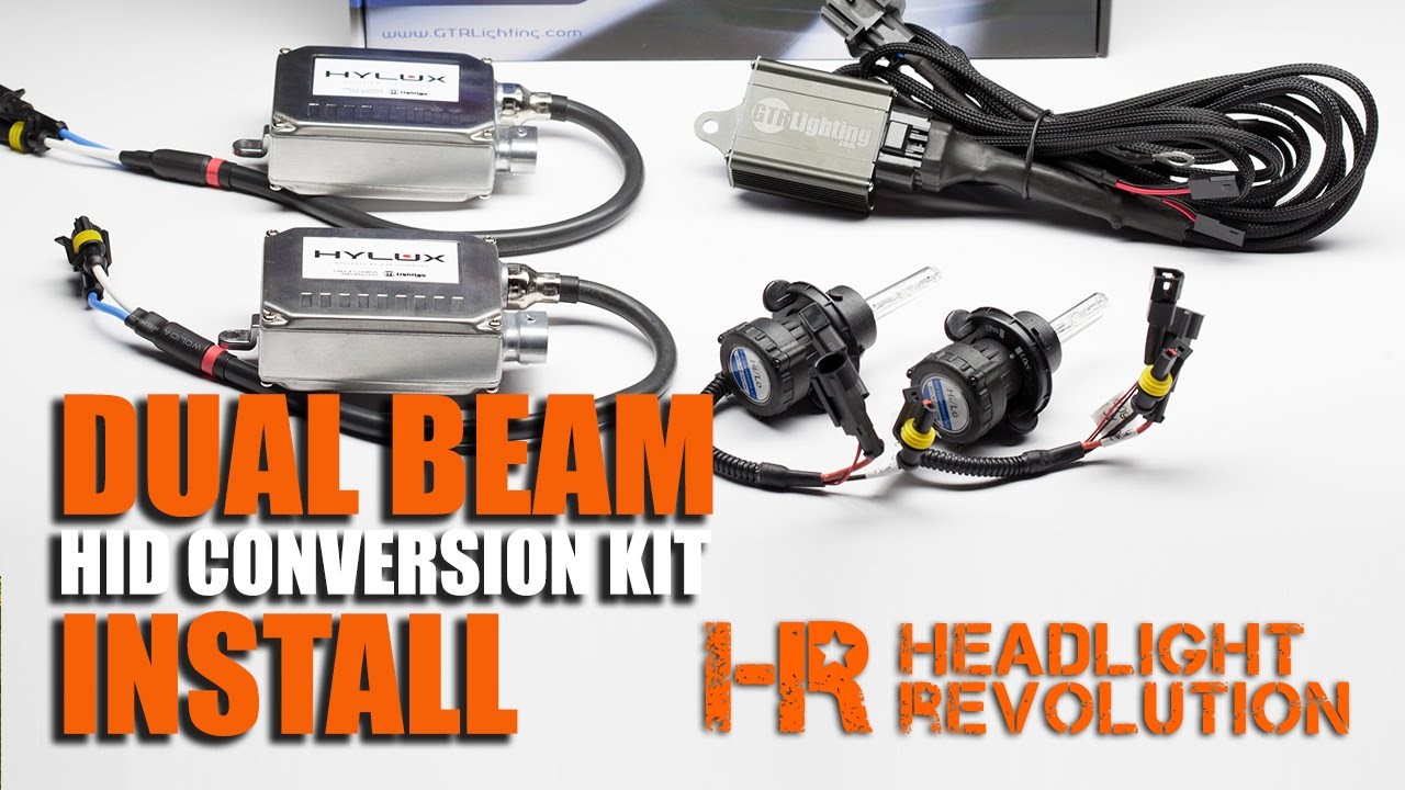 How to Install a Dual Beam HID Headlights Bi Xenon HID Conversion Kit Relay Harness