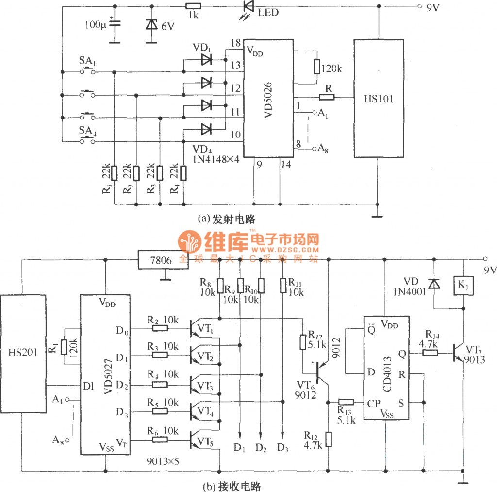 Rc Car Circuit Diagram posed Hs101hs201 Channels Remote Control Switch Incredible Image