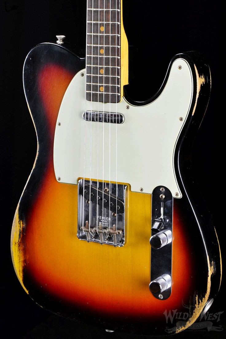 Fender 1963 Telecaster Time Machine Relic Three Tone Sunburst Wild West Guitars