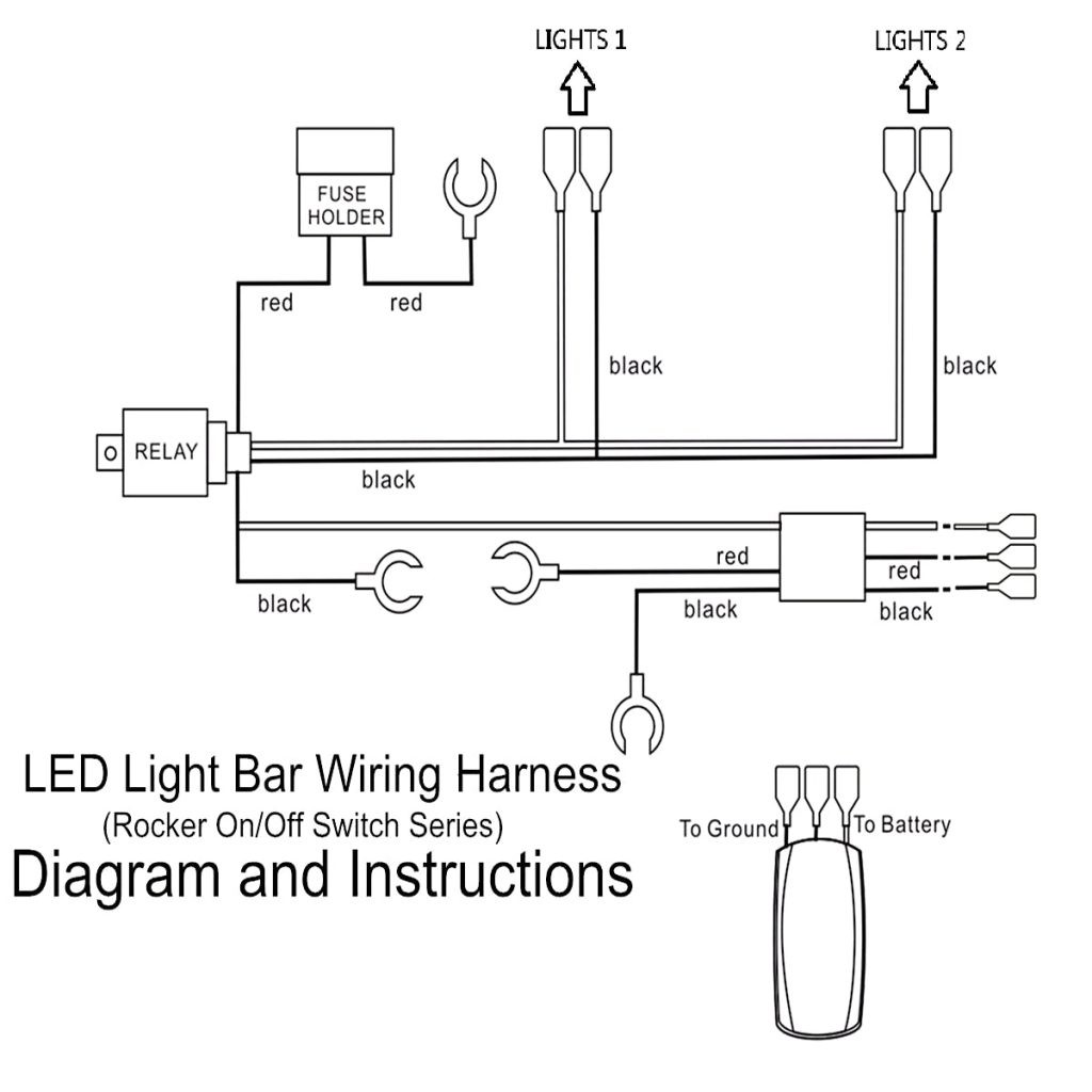 Led Light Bar Rocker Switch Wiringam Rzr Relay With Wiring Diagram For