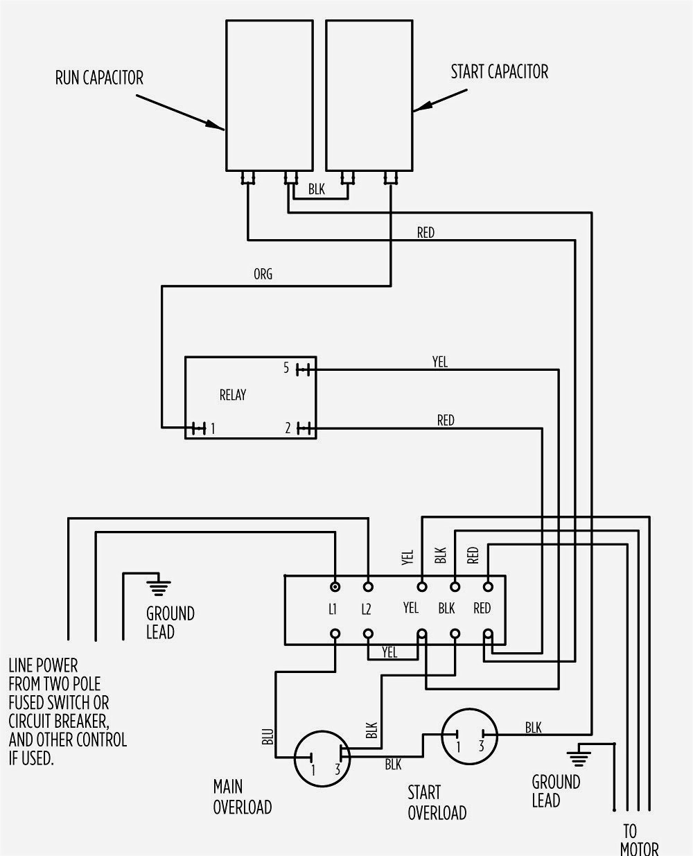 Single Phase Motor With Capacitor Wiring Diagram Gooddy Org For