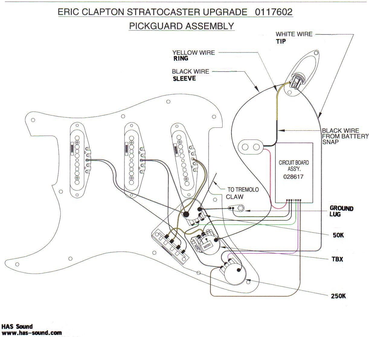eric clapton wiring schematic