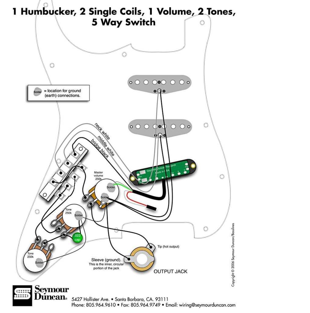 H S Wiring No Strat And Hss Diagram