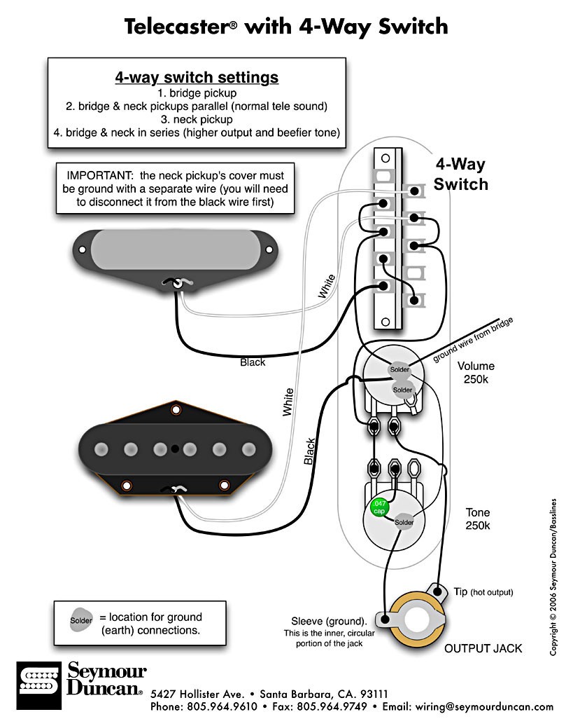 Tele Wiring Diagram With 4 Way Switch Telecaster Build Extraordinary For Guitar