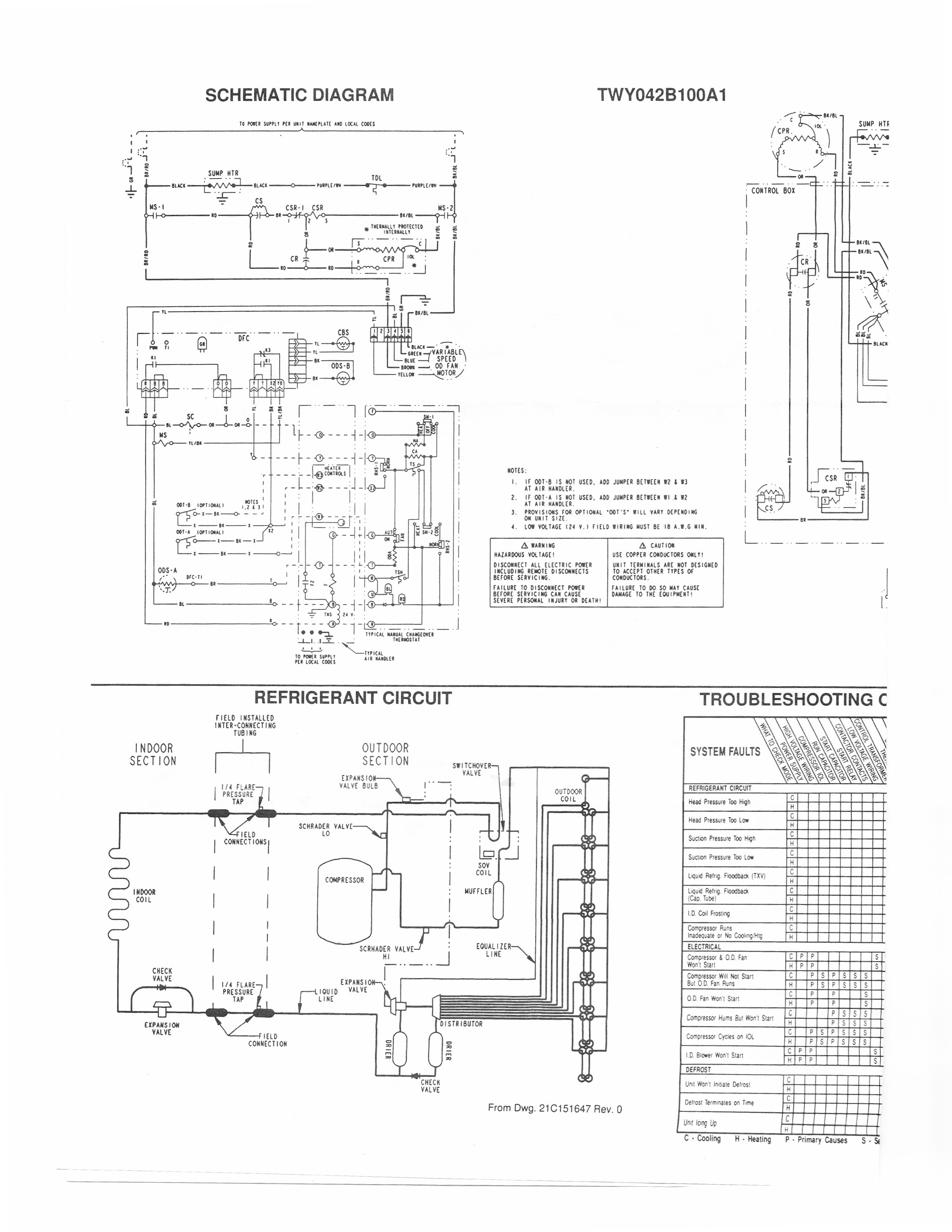 Electric Heat Strip Wiring Diagram Awesome I Have A Trane Xl1400 Heat Pump Model Twy042b100a1 and