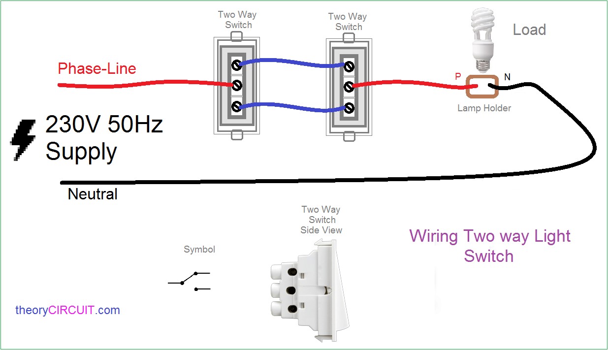 Wiring Diagram How To Wire It A 2 Way Switch Two Light Noticeable