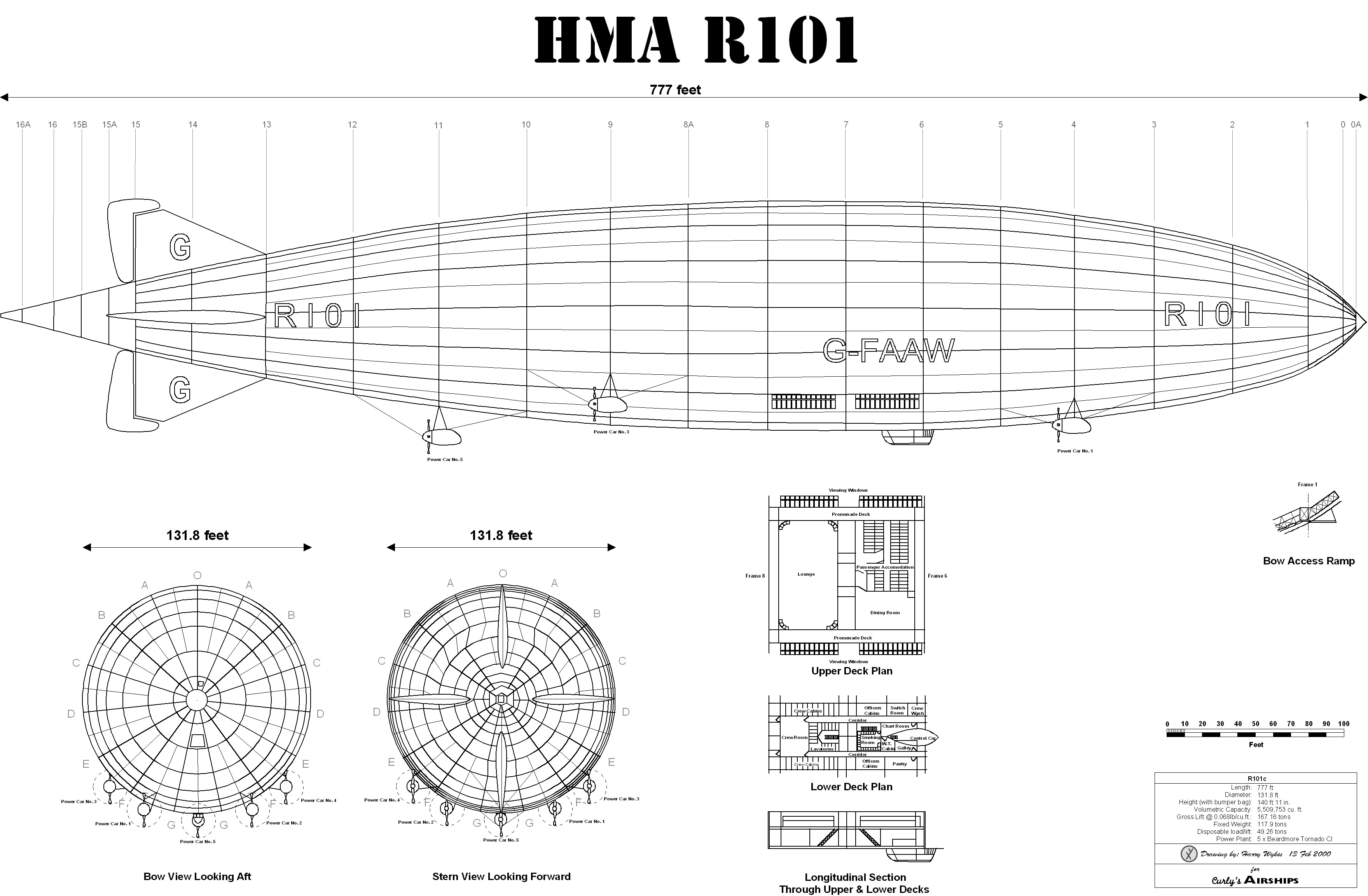 HMA R 101 English State Air Ministry funded & designed airship